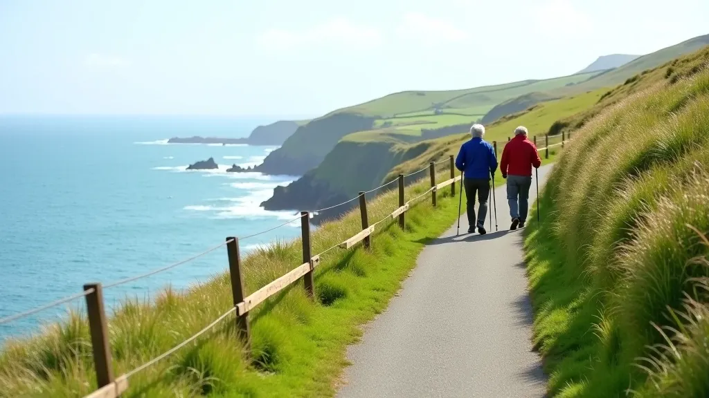 Coastal cliff path